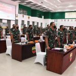 Kodam Melakukan Rapat di Dalam Ruangan Tertutup, Selasa (22/03/2022), (V24/M.anwar)