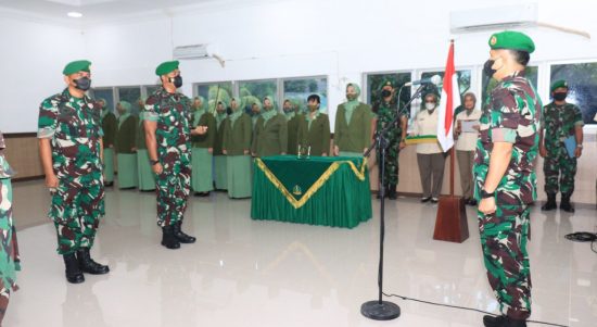 Sertijab Digelar di dalam Gedung, Kamis (24/03/22), (V24/AL)