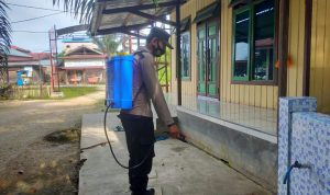 Selain Menolong Masyarakat, Polres Ikut Menolong Virus yang Kepanasan, Rabu (23/03/2022), (V24/AL)