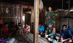 Satgas Menghadiri rumah duka Almarhumah Desi Sam, Jumat (25/03/2022), (V24/AL)