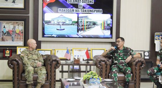 US Army Hadir di Kubu raya Bersama TNI AD, Jumat (25/03/2022), (V24/Dedi)