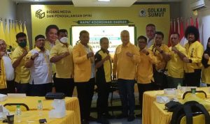 Partai Golkar Melakukan Sosialisasi Terkait Media dan Opini, Jumat (25/03/2022), (V24/Jacky)