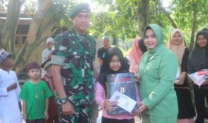 Bansos Diberikan Kepada Anak Yatim Piatu, Sabtu (26/03/2022), (V24/AL)