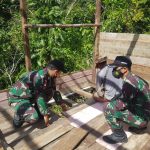 Satgas Membantu Warga Perbatasan Membangun Rumah, Sabtu (26/03/2022), (V24/AL)