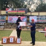 Briptu Juwairiyah Dwiningsih Mendapatkan Juara Tiga dan Membawa Pulang 1,5 Juta Uang, Senin (28/03/2022), (V24/AL)