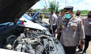 Polri Melakukan Uji Kelayakan Kendaraan, Selasa (29/03/2022), (V24/AL)
