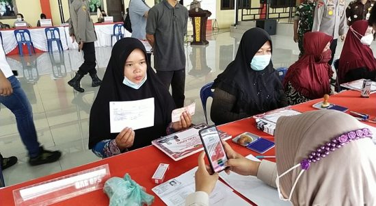 Polresta Deli Serdang Launching Pendistribusian Penyaluran BTPKLWN T.A 2022