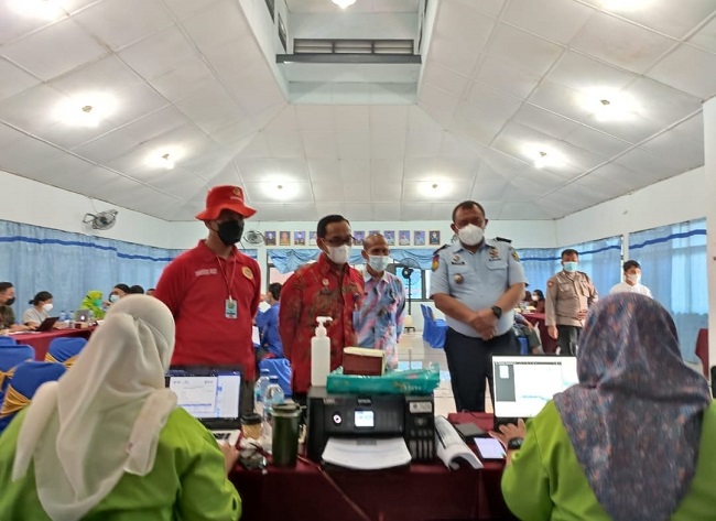 Pihak Rutan Melakukan Pendataan Vaksinasi, Kamis (31/03/2022), (V24/M.anwar)