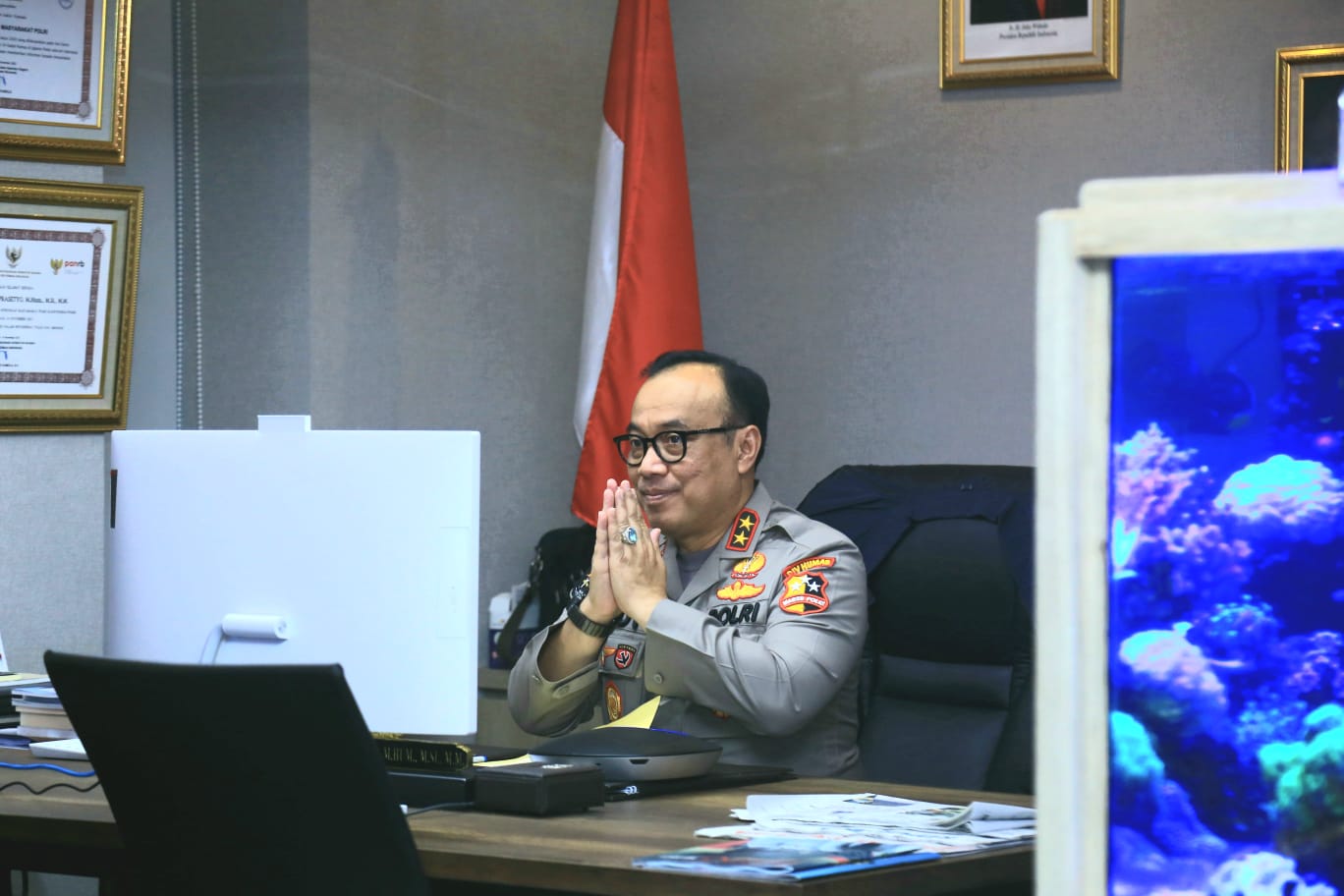 Polri Berpesan Terhadap Ekonomi Indonesia, Jumat (01/04/2022), (V24/AL)