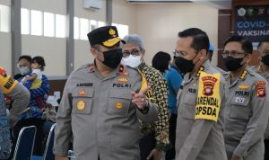Wakapolda Menghadiri Vaksinasi Covid-19, Kamis (06/04/2022), (V24/AL)