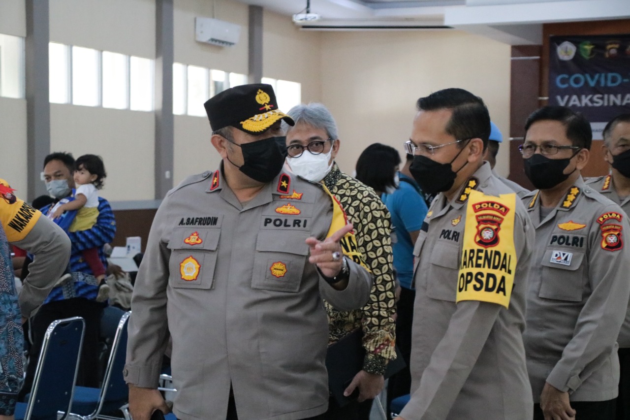 Wakapolda Menghadiri Vaksinasi Covid-19, Kamis (06/04/2022), (V24/AL)
