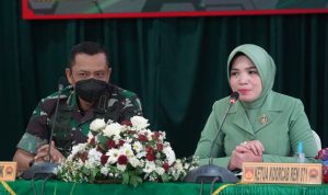 Persit KCK Mendampingi Kunjungan Kerja, Jumat (08/04/2022), (V24/AL)