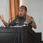 Pangdam Mengajak Kodam XVIII/Kasuari Untuk Bersabar, Jumat (08/04/2022), (Foto: V24/AL)