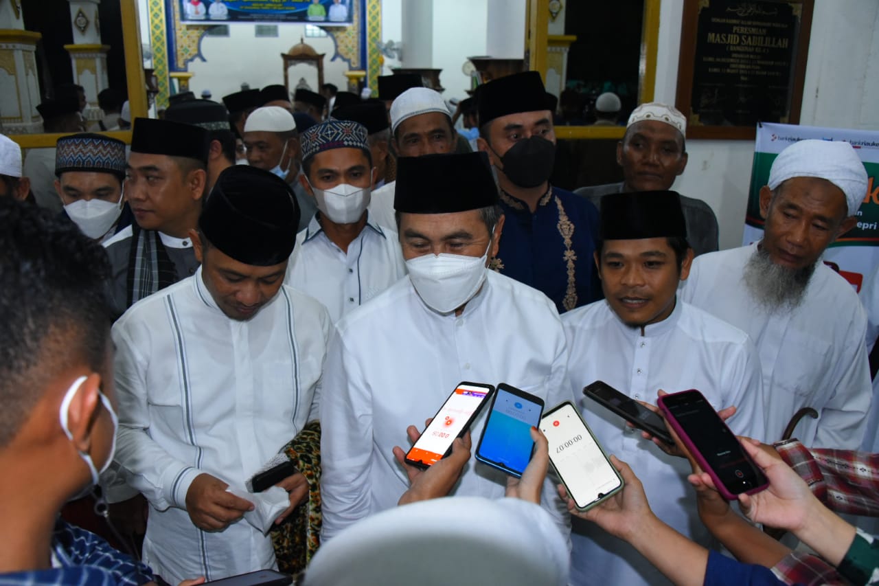 Gubernur Riau Berkeliling di Bulan Ramadhan, Jumat (08/04/2022), (Foto: V24/AL)