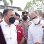 Mentri ESDM Berkunjung Dalam Peninjauan SPBU Tebing Tinggi, Sabtu (09/04/2022), (Foto: V24/AL)