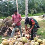 Kelapa Dapat Menyegarkan Masyarakat di Hari yang Panas, Minggu (10/04/2022), (Foto: V24/AL)