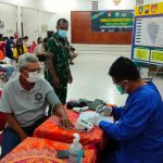 Kodim Melaksanakan Vaksinasi Untuk Masyarakat Luas, Minggu (10/04/2022), (Foto: V24/AL)