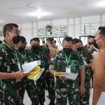 Calon TNI Diuji Kesehatannya, Senin (11/04/2022), (Foto: V24/AL)