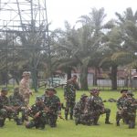 kegiatan latihan taktik pertempuran "Raid" di Lapangan 71 Para Mako , Selasa (11/04/2022), (Foto: V24/AL)