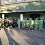 Acara Tradisi Penyambutan Danrem Merupakan Rangkaian Kegiatan Dari Serah Terima Jabatan, Selasa (12/04/2022), (Foto: V24/AL)