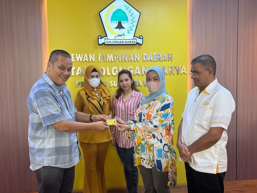 Partai Golkar Sumatera Utara Kini Memiliki Anggota Baru, Selasa (12/04/2022), (Foto: V24/VINA)