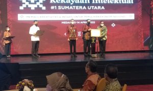 Kegiatan Roving Seminar Kekayaan Intelektual Yang Diselenggarakan Oleh Direktorat Jendral Kekayaan Intelektual, Rabu (13/04/2022), (Foto: V24/VINA)