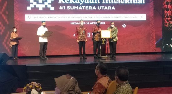 Kegiatan Roving Seminar Kekayaan Intelektual Yang Diselenggarakan Oleh Direktorat Jendral Kekayaan Intelektual, Rabu (13/04/2022), (Foto: V24/VINA)