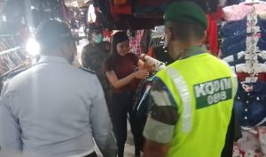 Polres Melaksanakan Sosialisasi dan Himbauan Kepada Warga Masyarakat, Sabtu (16/04/2022), (Foto: V24/Dedi)
