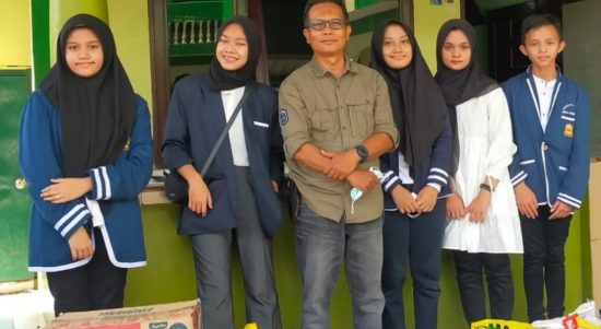 SMP Negeri 7 Medan Melaksanakan Tiga Rangkaian Kegiatan Sosial Keagamaan, Minggu (17/04/2022), (Foto: V24/Jacky)