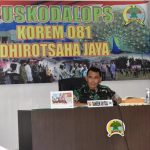 Danrem Menekankan Agar Kegiatan Tersebut Dapat Dipersiapkan, Selasa (19/04/2022), (Foto: V24/AL)