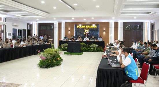 Rapat Koordinasi Lintas Sektoral Dalam Rangka Pengamanan Hari Raya Idul Fitri, Rabu (20/04/2022), (Foto: V24/AL)