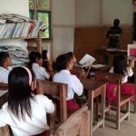 SDN 3 Perbatasan Mendapat Tenaga Didik dari TNI, Rabu (20/04/2022), (Foto: V24/AL)