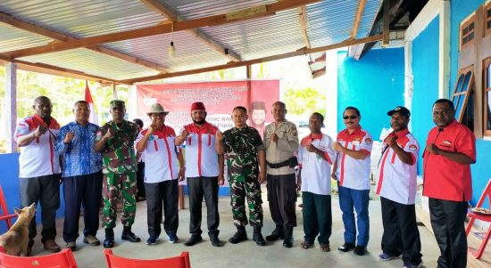 Ketua dan Pengurus DPD Gercin Indonesia Provinsi Papua, Senin (19/04/2022), (Foto: V24/AL)