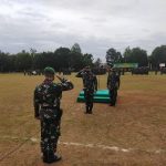 Prajurit Melakukan Upacara di Lapangan yang Hijau dan Cuaca Mendukung, Kamis (21/04/2022), (Foto: V24/AL)