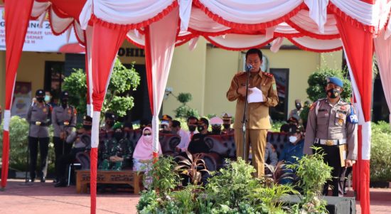 Wakil Bupati Rokan Hilir Mempersiapkan Operasi Ketupat Menjelang Lebaran, Jumat (22/04/2022), (Foto: V24/AL)