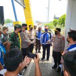 Pasukan Ops Ketupat Toba 2022 Langsung Meninjau Tol Tebingtinggi, Jumat (22/04/2022), (Foto: V24/M.anwar)