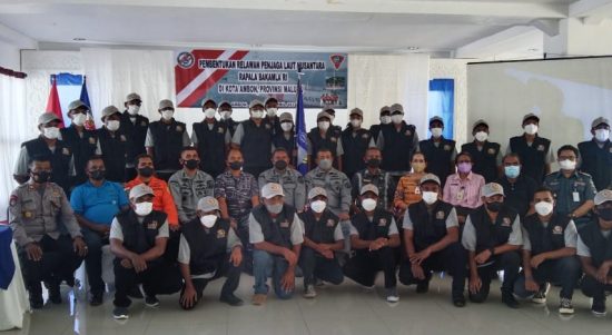 Kolonel Bakamla Purwanto Djoko Secara Resmi Mengukuhkan 30 Relawan, Jumat (22/04/2022), (Foto: V24/AL)
