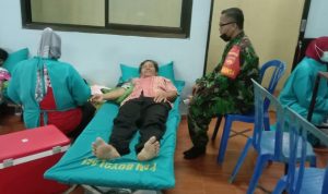 Majelis Tafsir Al Quran (MTA ) Cab Simo I Melakukan Kegiatan Sosial Donor Darah, Kamis (21/04/2022), (Foto: V24/Rudi)