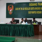 Dalam Sidang Yang Dipimpin Pangdam Ini Diikuti Oleh 171 Orang Cata PK Reguler, Selasa (26/04/2022), (Foto: V24/AL)