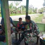 Pelayanan Kesehatan Secara Gratis Bagi Masyarakat di Kampung Banda, Rabu (27/04/2022), (Foto: V24/AL)