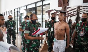 Mayjen TNI Gabriel Lema, S.Sos., Memimpin Langsung Sidang Pantukhir Cata PK Reguler, Selasa (26/04/2022), (Foto: V24/AL)