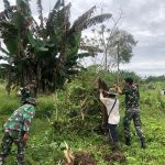 Kegiatan Berlangsung Dipimpin Oleh Danpos Yamara Beserta 10 Orang Anggota, Jumat (29/04/2022), (Foto: V24/AL)