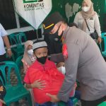 KSJ Pusat dan KSJ Kabupaten Batu Bara juga menyantuni 30 anak yatim-piatu , Jumat (29/04/2022), (Foto: V24/AL)