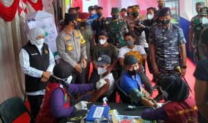 Forkopimda Jatim Hadir di Rest Area 575 A, Jumat (29/04/2022), (Foto: V24/AL)