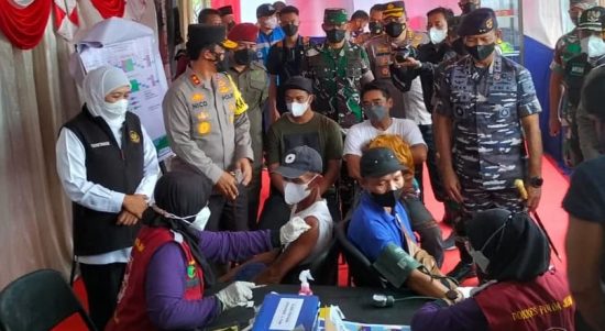 Forkopimda Jatim Hadir di Rest Area 575 A, Jumat (29/04/2022), (Foto: V24/AL)