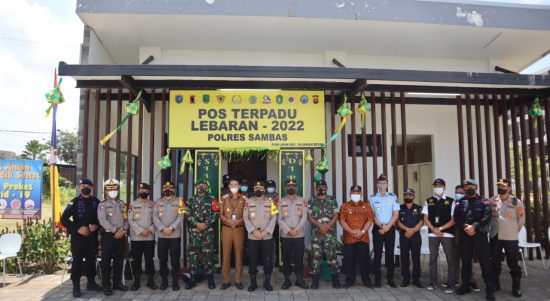 Polda Kalimantan Barat Menyiagakan Sebanyak 3.065 Personil Tergabung Dalam Operasi Ketupat, Jumat (29/04/2022), (Foto: V24/AL)