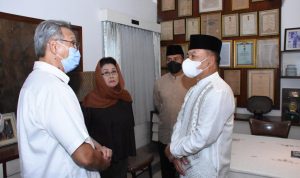 Kedatangan Kasad dan rombongan ke Museum Sasmitaloka Ahmad Yani, Sabtu (30/04/2022), (Foto: V24/AL)