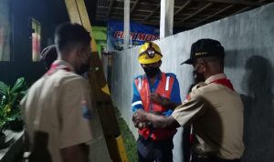 anggota Saka Wira Kartika di dampingi Pembina, Perwira Siaga Kodim dan Babinsa, Minggu (01/05/2022), (Foto: V24/Madli)