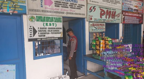 Polres Kota Deli Serdang Sedang Melakukan Patroli, Sabtu (30/04/2022), (Foto: V24/M.anwar)