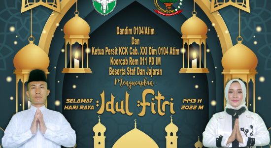 anggota dan Persit Kartika Chandra Kirana (KCK) Cabang XXI DIM 0104 Atim , Senin (02/05/2022), (Foto: V24/AL)